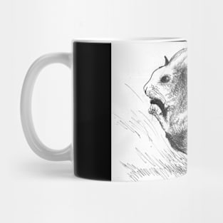 Ink rabbit drawing 28/10/23 Mug